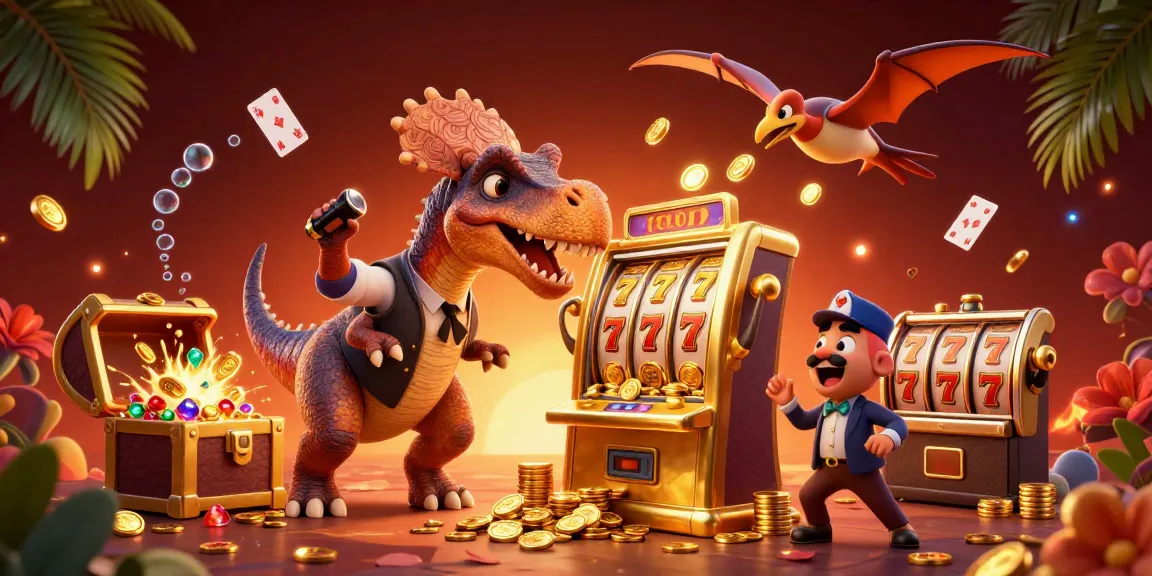 Experience febet's exciting jackpots and vibrant casino scenes with pachycephalosaurus and pirate-themed elements.