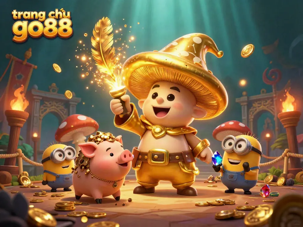 Engage with the treasure-filled world of trang chủ go88, showcasing vibrant characters and dynamic gaming elements.