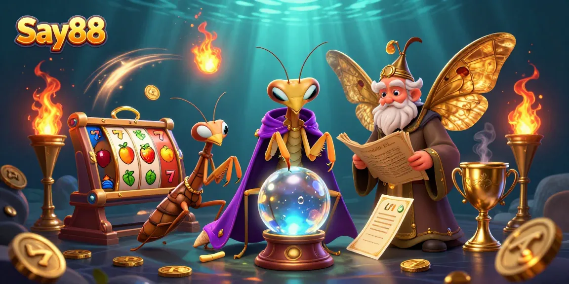 Experience exhilarating slot action at Say88 with vibrant characters and dynamic game elements.