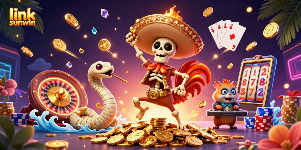 Win big with link sunwin while enjoying a vibrant casino adventure in 3D.